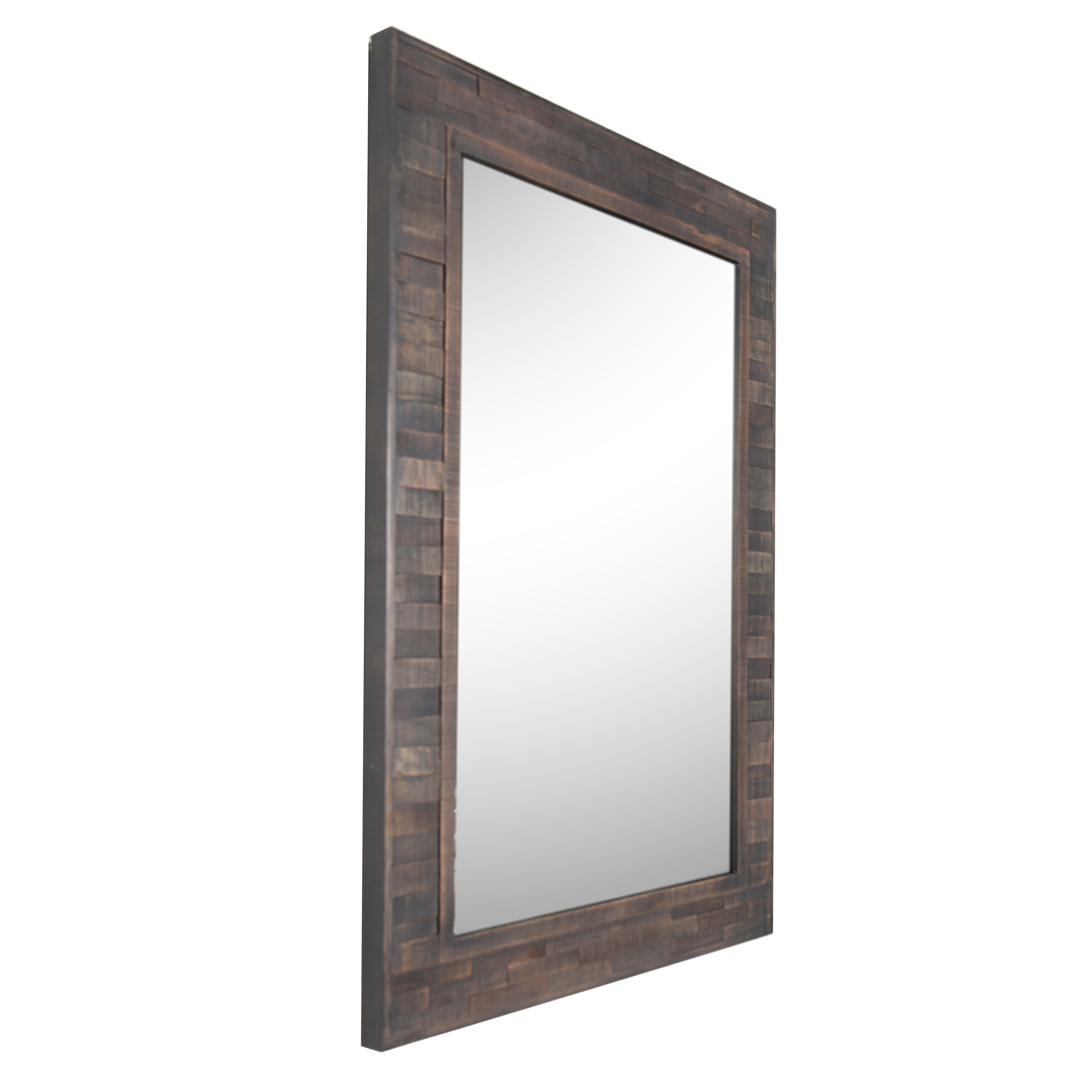 Liuhana 30" Wood Strip Mirror